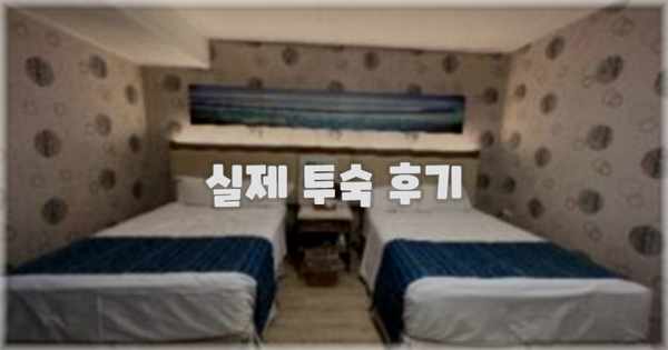 💬 실제 투숙 후기