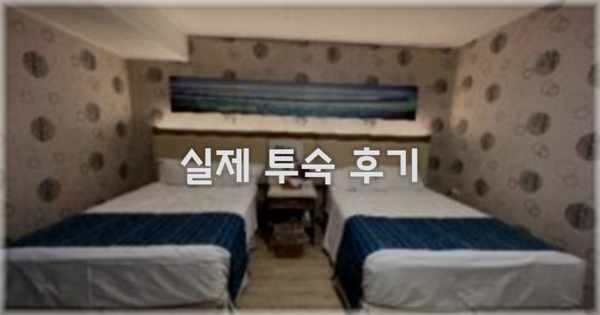 💬 실제 투숙 후기
