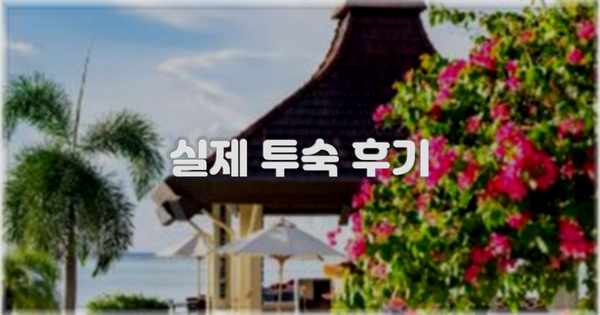💬 실제 투숙 후기